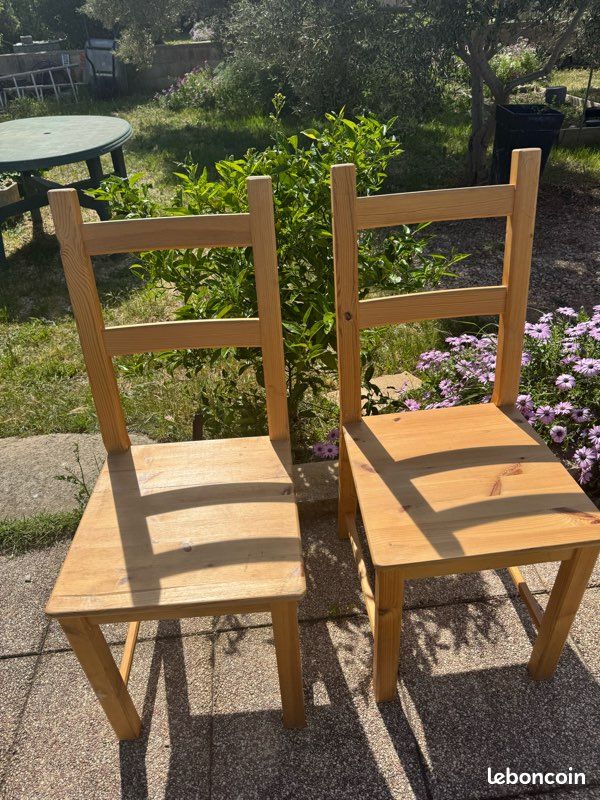 2 chaises bois (image 2)