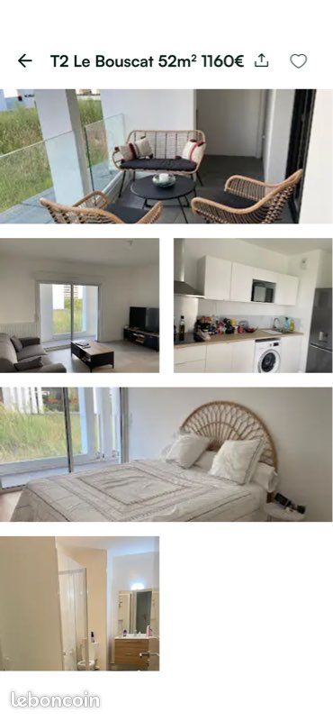 Appartement 2 pièces 52 m² · à Le Bouscat · 52 m² · 1 160 €