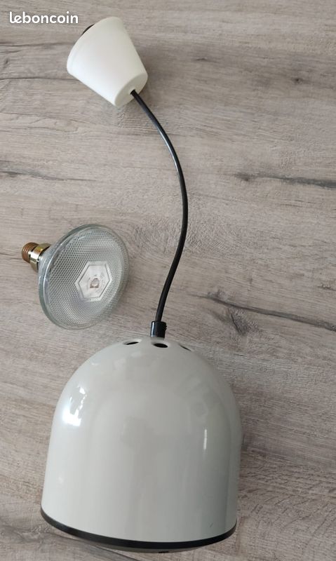 Luminaire suspension design vintage blanc (image 2)