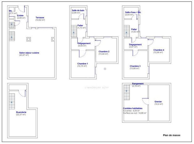 Maison a louer levallois-perret - 7 pièce(s) - 168 m2 - Surfyn