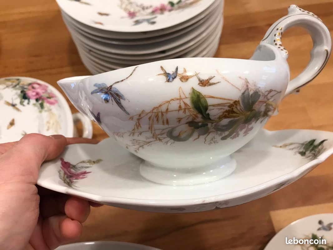 Partie de service porcelaine XIXe Limoges Haviland (image 4)