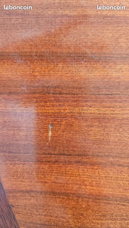 Table ovale vintage années 70 style scandinave – pied central (image 19)