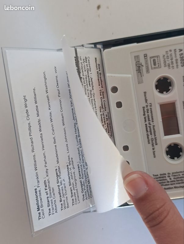 Coffret Double Cassette K7 - Les Plus Beaux Negro Spirituals & Gospel Songs (Auvidis) (image 3)