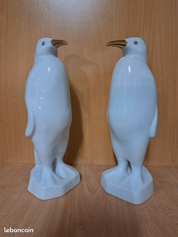 Lot de 2 . Pingouin céramique (image 1)