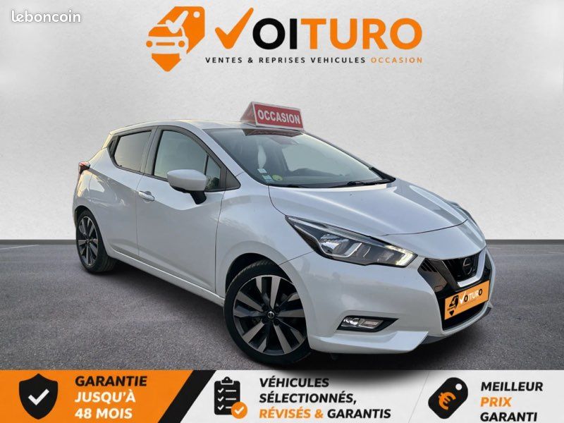 đNISSAN Micra 1.5 dCI 90 cv Tekna,SiĂšge cuir,GPS,Bluetooth,Excellent Ă©tat,âïžGARANTIE 1 AN (image 2)