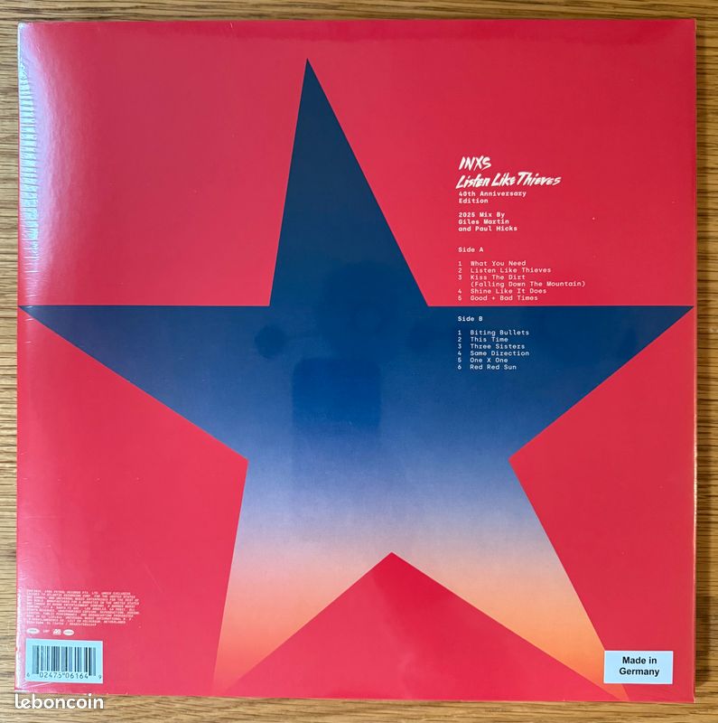 Vinyle INXS . Listen Like Thieves . Neuf Scellé sous blister (image 2)