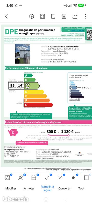 Appartement 4 pièces 78 m² · à Pluneret · 78 m² · 255 000 €