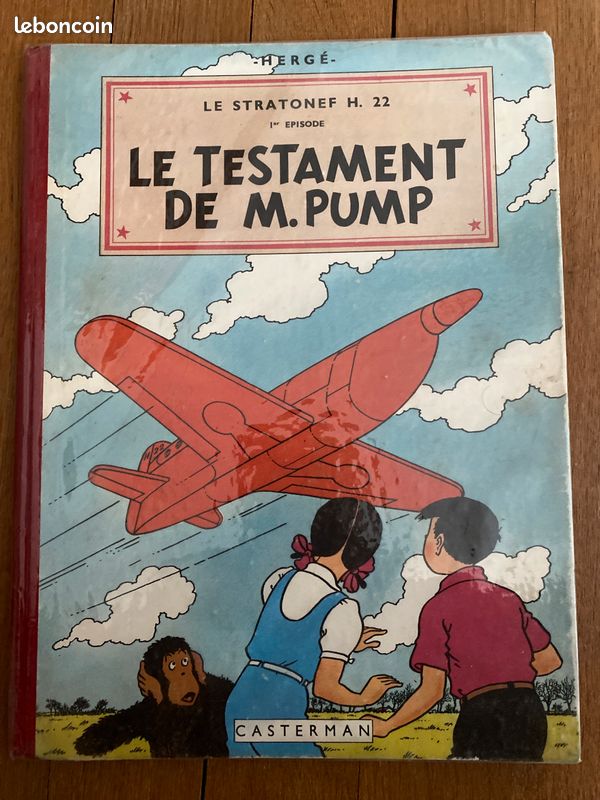 JO ZETTE ET JOCKO Le testament de monsieur Pump EO B5 1951 HERGÉ (image 1)