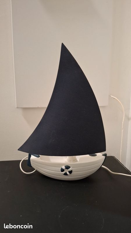 Lampe voilier en céramique (image 1)