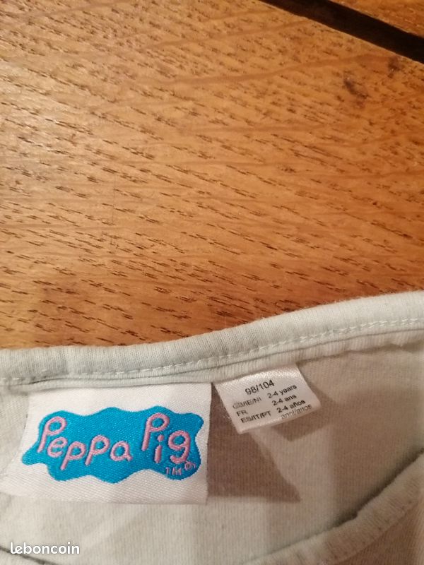 Lot 2 Tee-shirt Peppa Pig fille 2/4 ans (image 4)