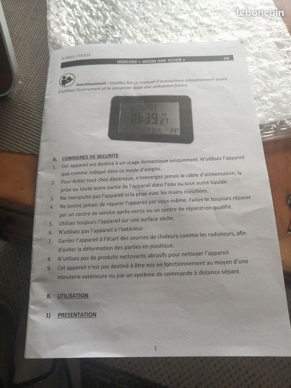 Horloge de table (image 3)