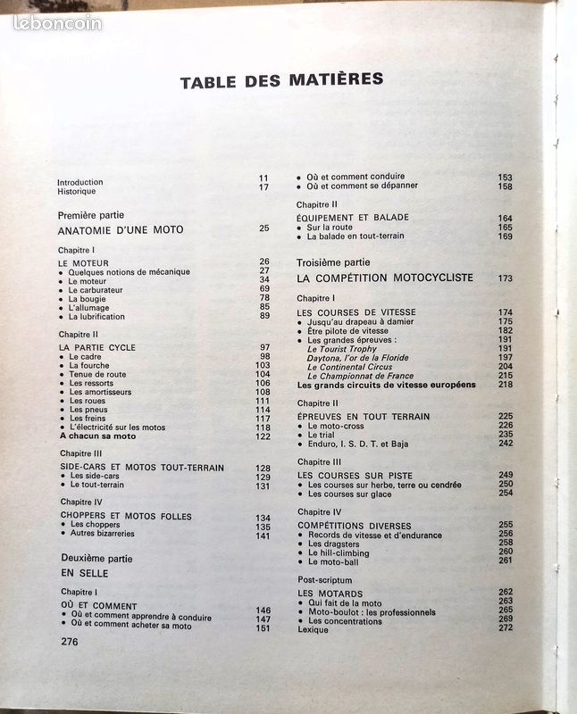 Livre Toute la MOTO P.Barret et G.Bettiol 1973 (image 2)