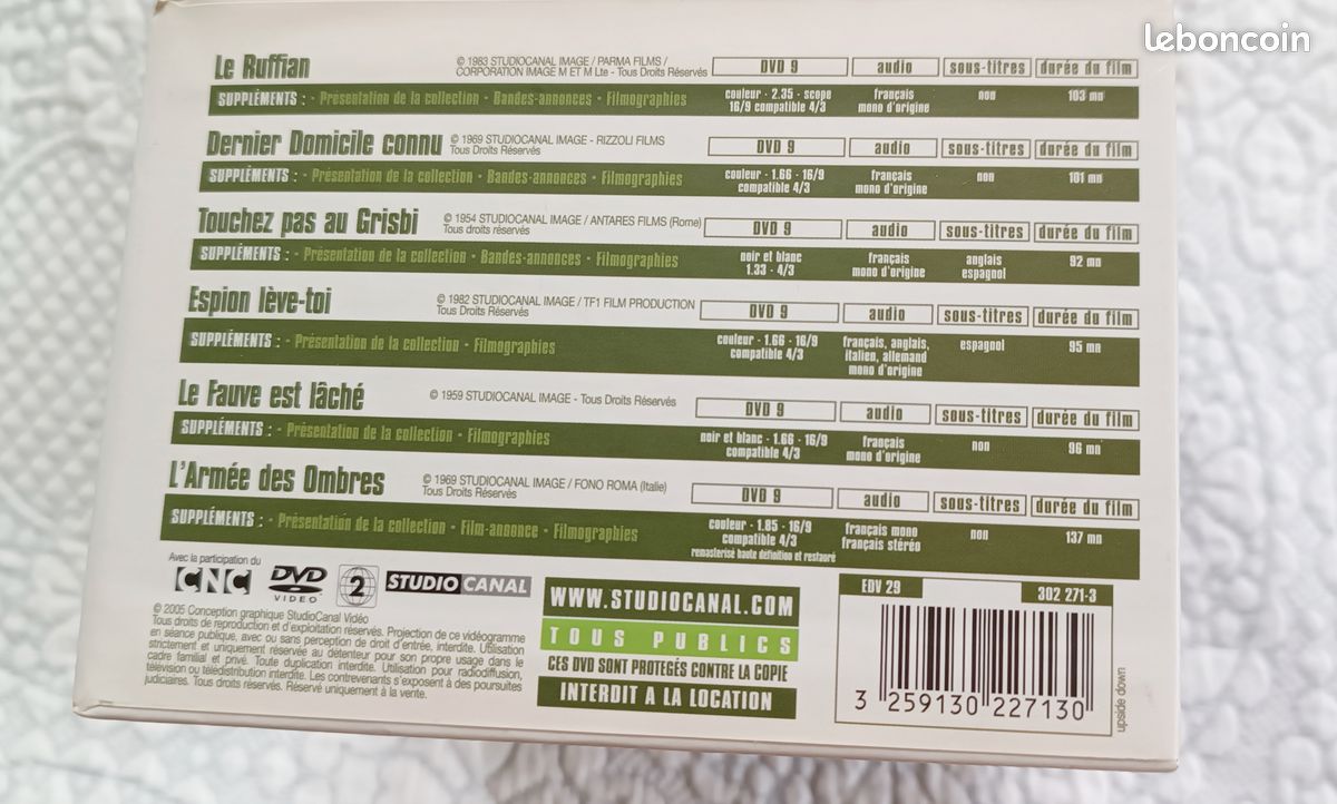 Lino Ventura coffret DVD x 6 (image 2)