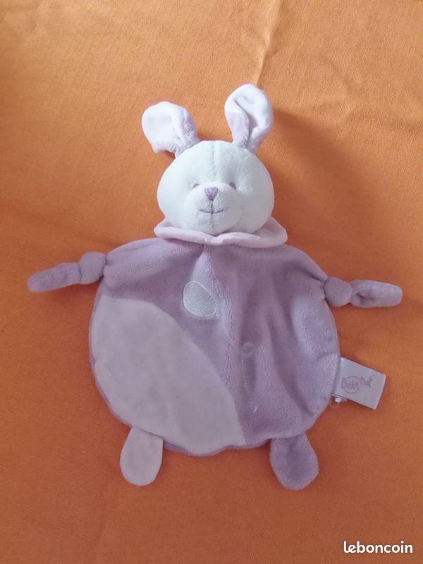 Doudou Lapin Violet (image 1)