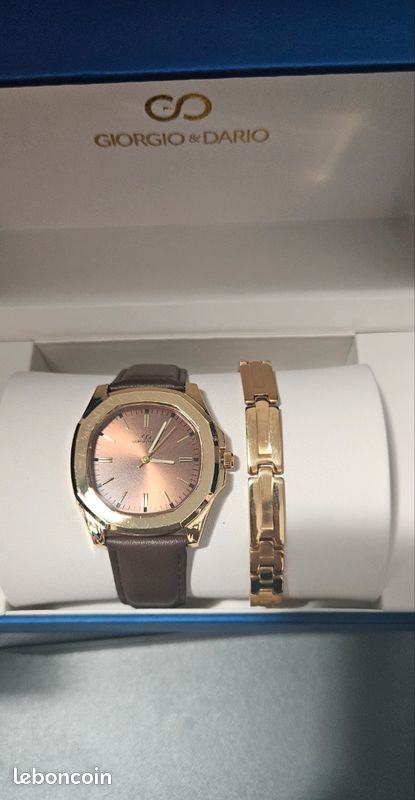 Coffret montre homme avec bracele giorgio &dario Montres Bijoux