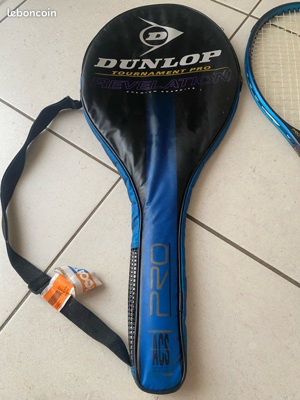 Raquette de Tennis vintage Dunlop années 80 époque John McEnroe - Collection