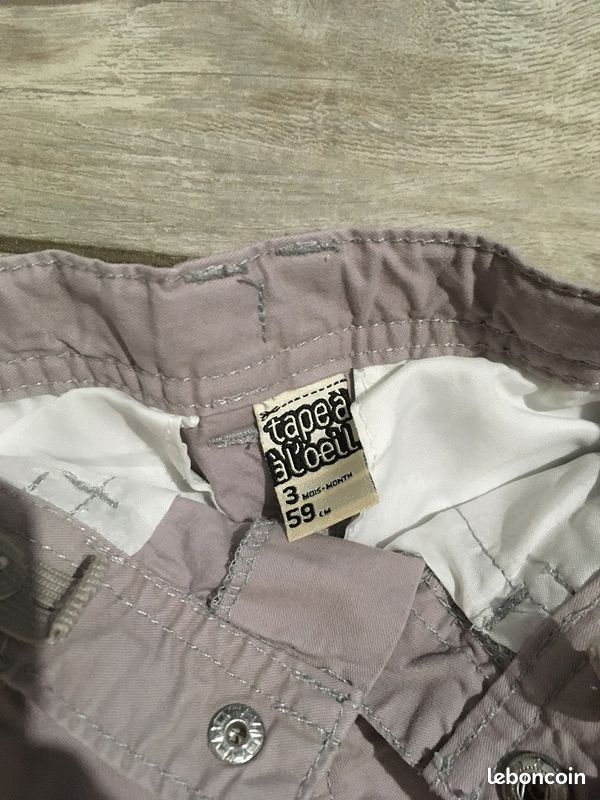 Pantalon gris bébé (image 4)