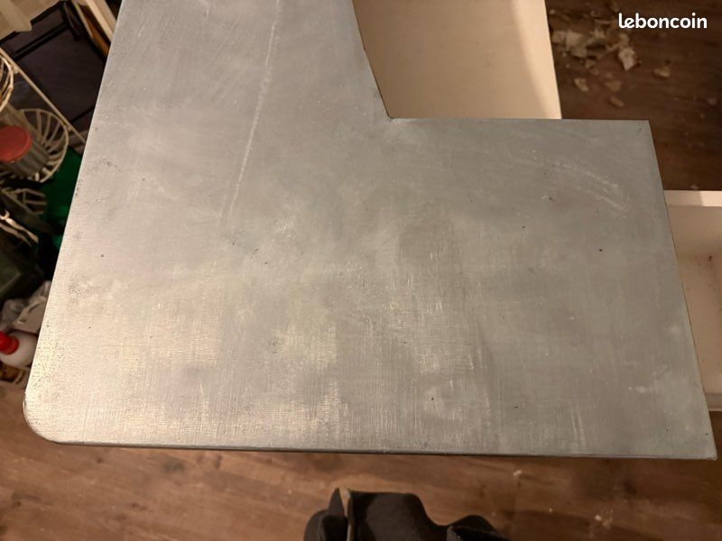 Bar comptoir zinc + 4 tabourets hauts assortis (image 6)