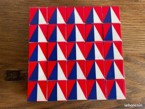 Puzzle Cube Psychédélique Puzlasco - Vintage 70's Design Rétro N°6 - Rare