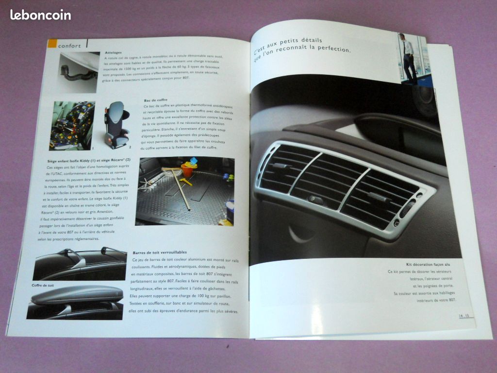 PEUGEOT 807 brochure accessoires édition 05/2002 (image 3)