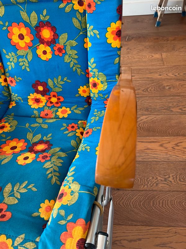 Fauteuil chaise longue vintage (image 4)