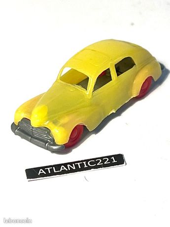 Voiture Miniature HO (échelle 1/87) - PEUGEOT 203 Grise Métallisée - Marque JOUEF - Occasion