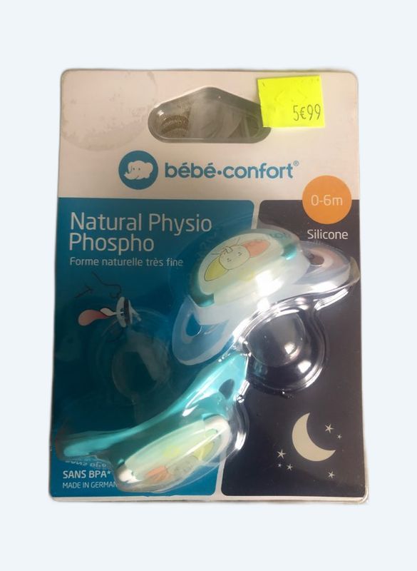 Bebe Confort 2 Sucettes Physio Air Confort Phospho 0-6 m 