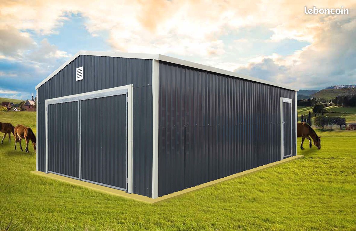 Bâtiment double porte 4m88 x 7m50 x 3m05 (image 1)
