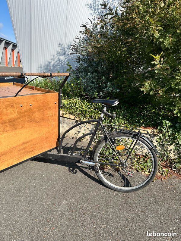 TRÈS RARE PANIER VÉLO ANCIEN BOULANGER TRIPORTEUR ALTES