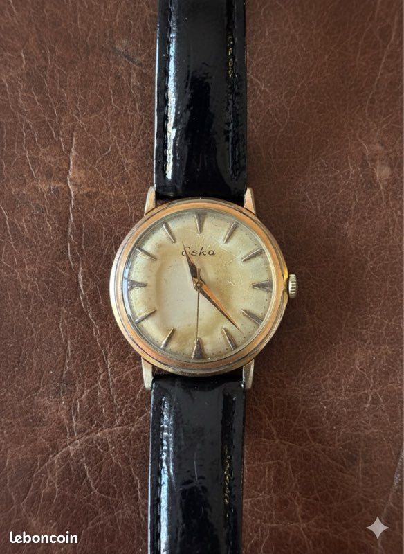 Mouvement De Montre Mécanique ESKA Pour Poignet - À Réviser Ou Pour Pièces - Occasion