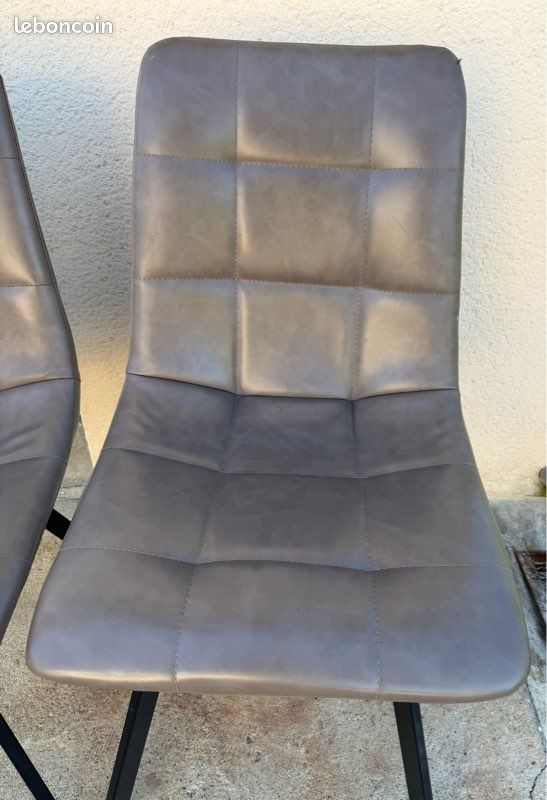 Lot de 3 chaises SAVINA - Couleur Taupe - BUT (image 2)