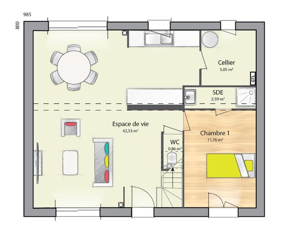 Maison a louer domont - 7 pièce(s) - 124 m2 - Surfyn