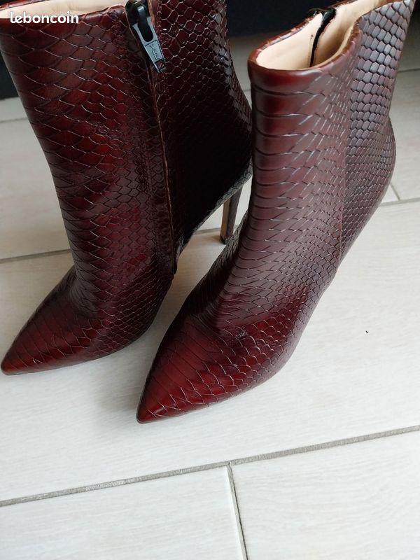 bottines rouges boots minelli femme soldes