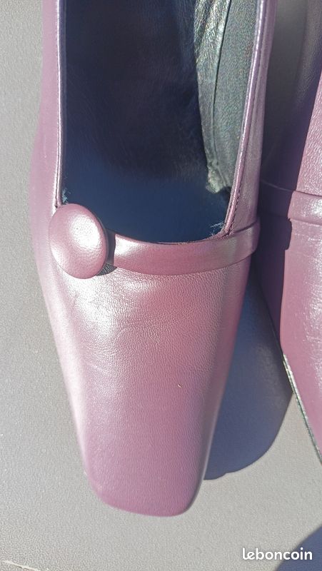 Chaussures escarpins cuir CX T41 (image 2)