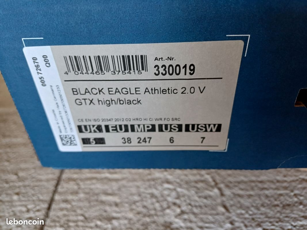 Chaussures haix black eagle athletic gtx (image 3)