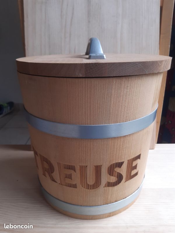 RARE seau à glace bois Chartreuse liqueur original Ice bucket bac glaçons (image 5)