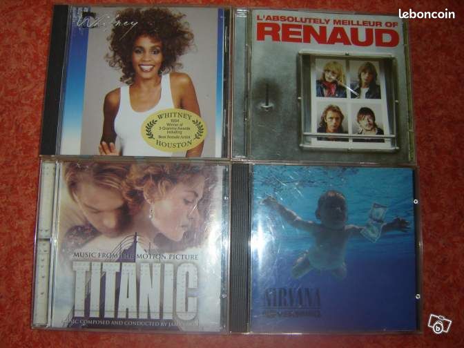 Cd whitney houston-renaud-titanic-nirvana (image 1)
