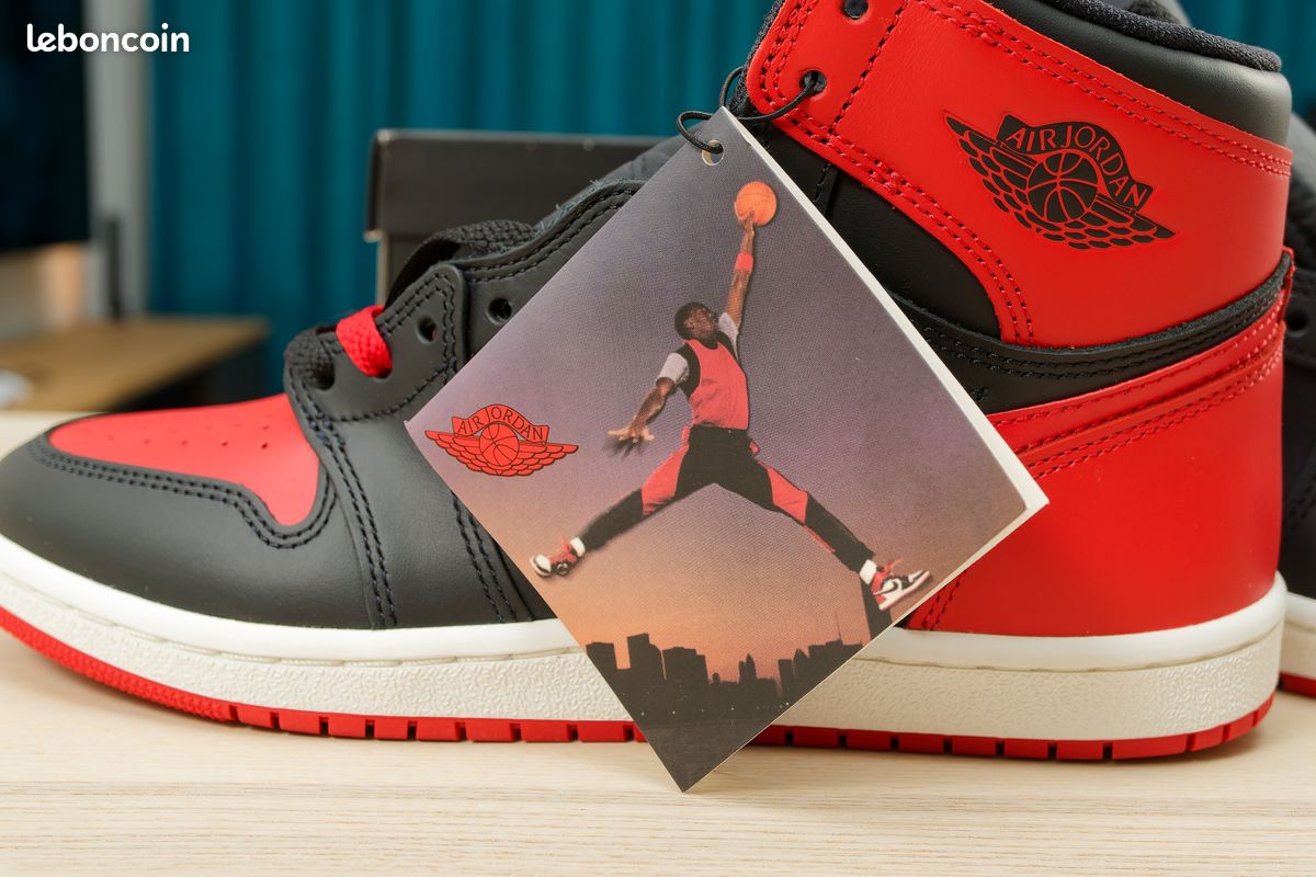 Nike Air Jordan 1 High 85 Bred Noir Rouge Chicago Retro OG (image 7)