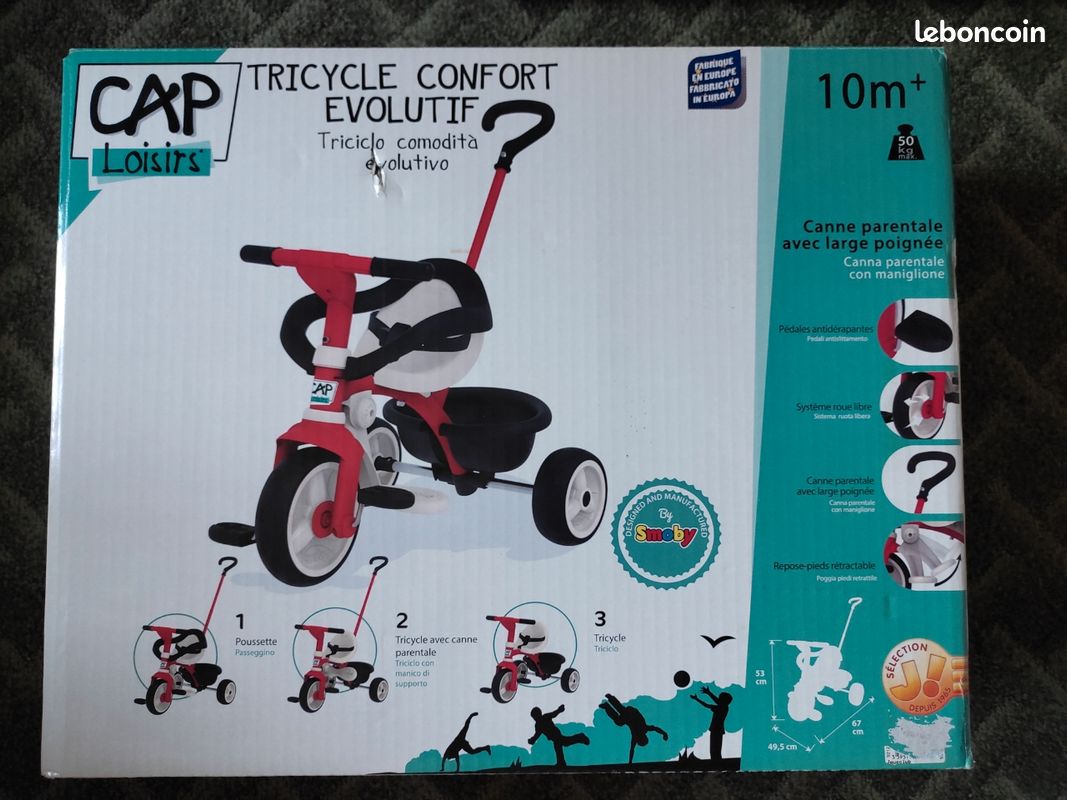 Tricycle confort évolutif Smoby (image 7)