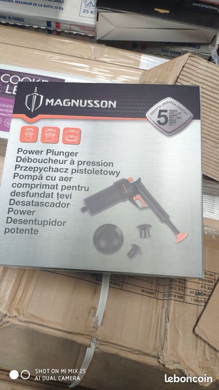 Destockage Pistolet débouche canalisation à pression 27 cm - MAGNUSSON neuf (image 1)