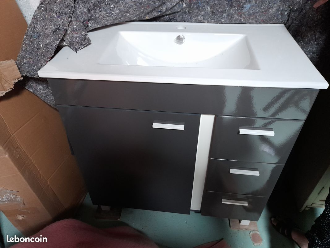 Meuble salle de bain et miroir (image 2)