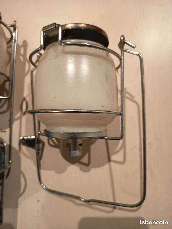 Lot d'une lampe de marque camping gaz avec un verre supplémentaire et un brûleur (image 6)
