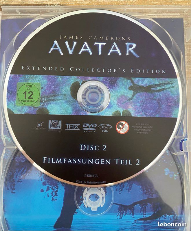 Avatar – Extended Collector’s Edition 3 DVD – James Cameron – Édition Allemande (image 3)