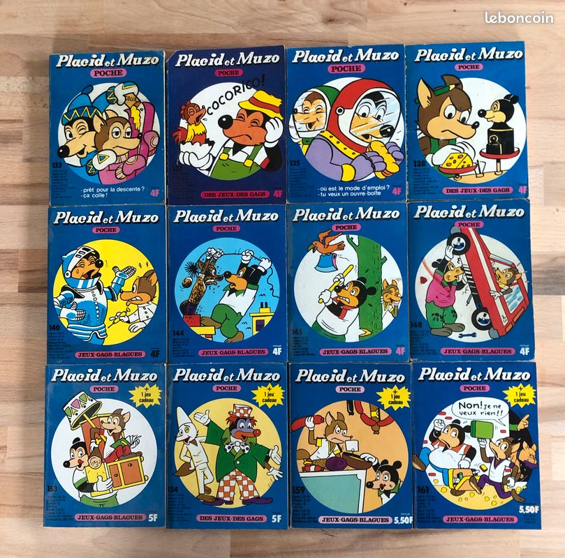 Gros lot Placid et Muzo Poche années 70 vintage – numéros anciens (image 2)
