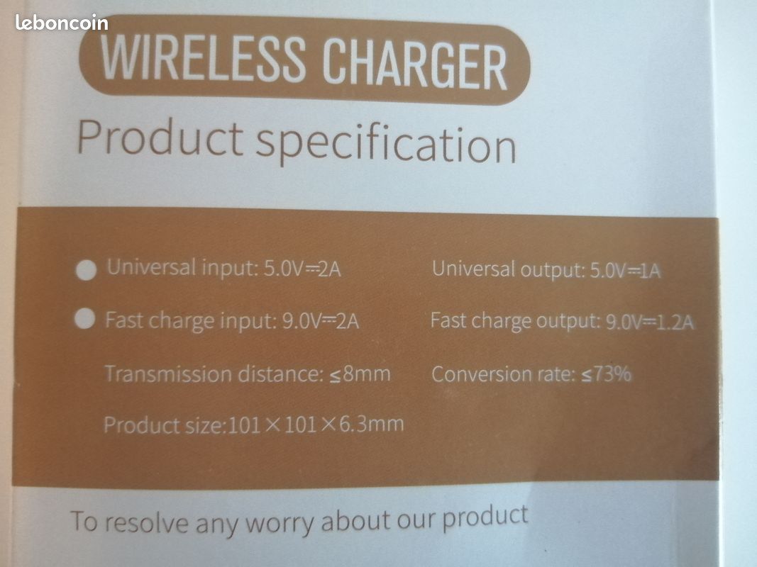 NEUF : Chargeur à induction compatible Iphones, Samsung, Huawei... (image 4)