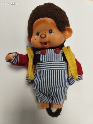 Ancienne Peluche Kiki Sekiguchi Monchhichi Ajena – Doudou Vintage Toy