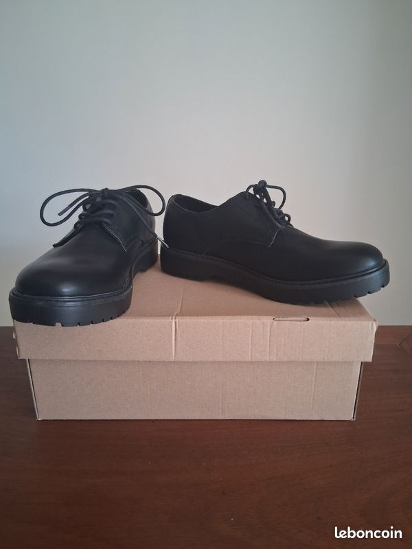Derbies Noir cuir Zign - Taille 38 (image 1)