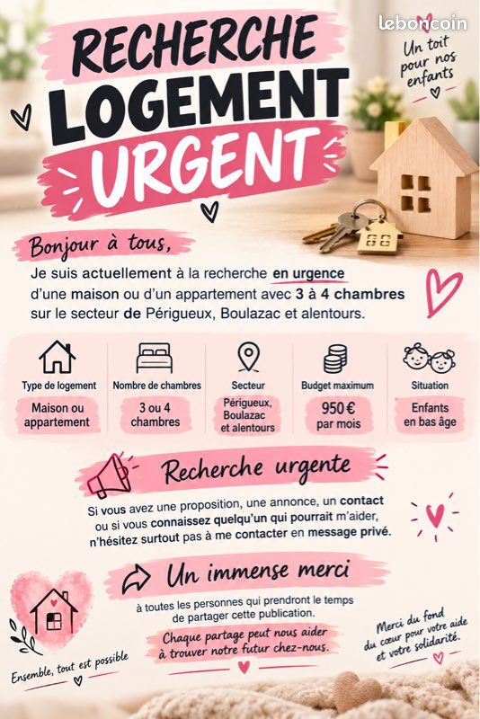 Appartement 5 pièces 70 m² · à Périgueux · 70 m² · 900 €/mois