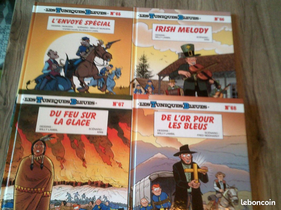 bd les tuniques bleues 65 66 67 68 de l or pour les bleues du