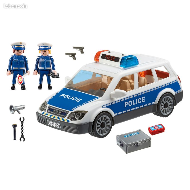 PLAYMOBIL Police - Herse Routière Barrage Contrôle (Réf. K11101) - Occasion - Jeu D'Action